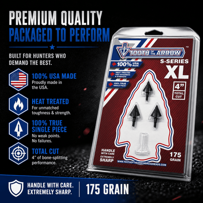 TOTA | 175 grain XL broadhead | 1-3/16-inch solid | fixed blade