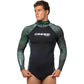Cressi Cobia Lycra Rash Guard Top - Green Camo